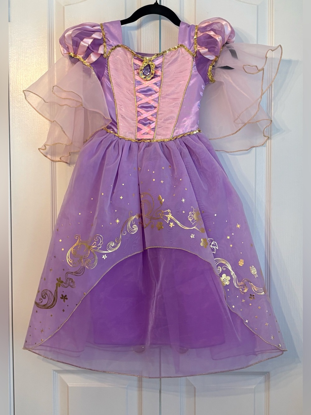 Disney Rapunzel Costume, purple & gold, 5/6